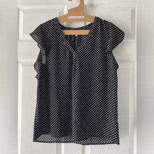 PHILOSOPHY POLKA DOT BLACK AND WHITE TOP M SIZE